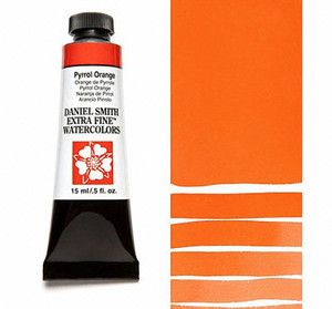 Farba akwarelowa Daniel Smith 126 Pyrrol Orange extra fine watercolours seria 2 15 ml